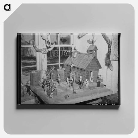 アートパネル-Little Red Schoolhouse
 - ラッセル リー Canvas.
