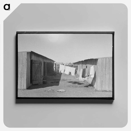 アートパネル-Housing of Mexican Day Laborers
 - ラッセル リー Canvas.