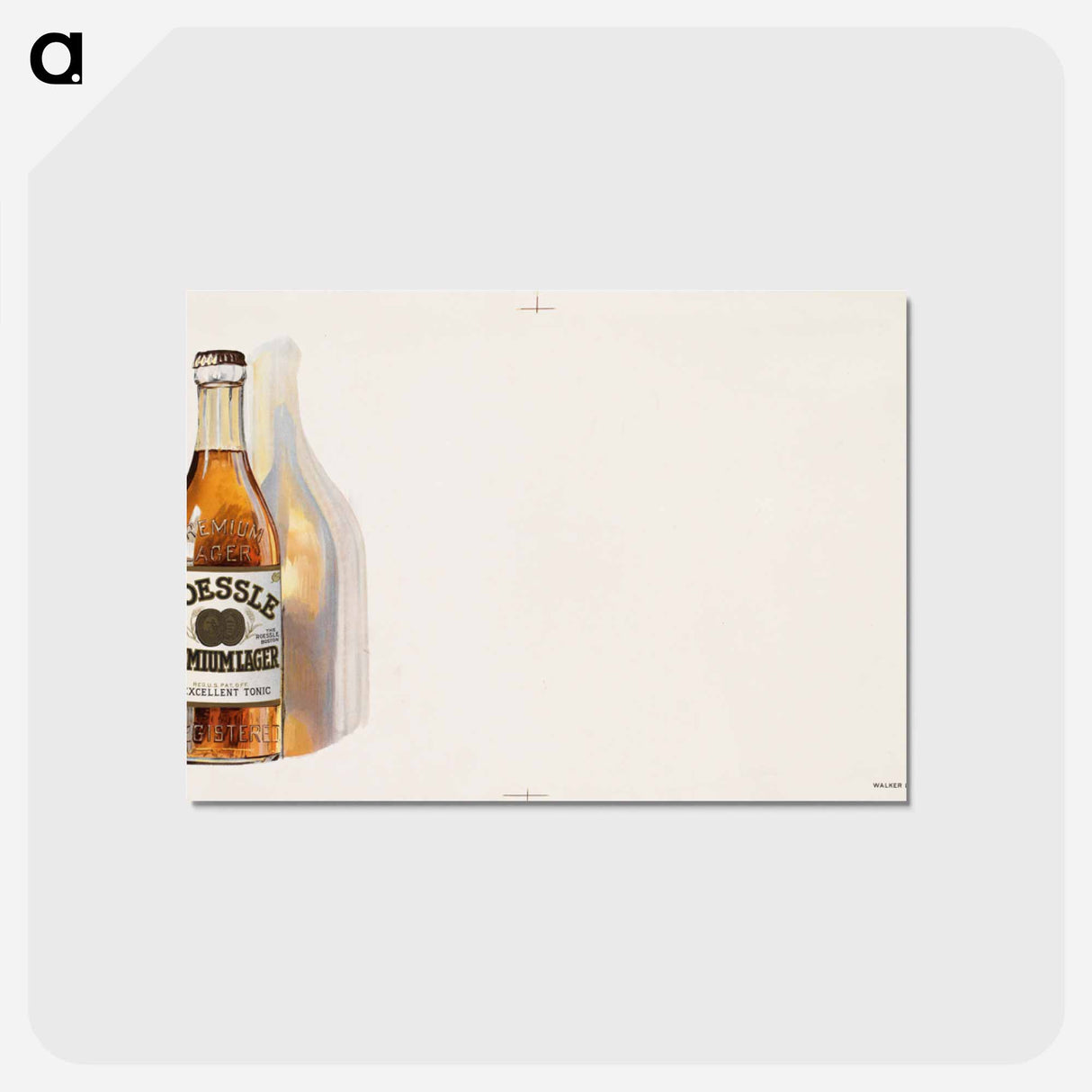 アートポストカード-Roessle Premium Lager
 - ボストン公共図書館 Postcard.