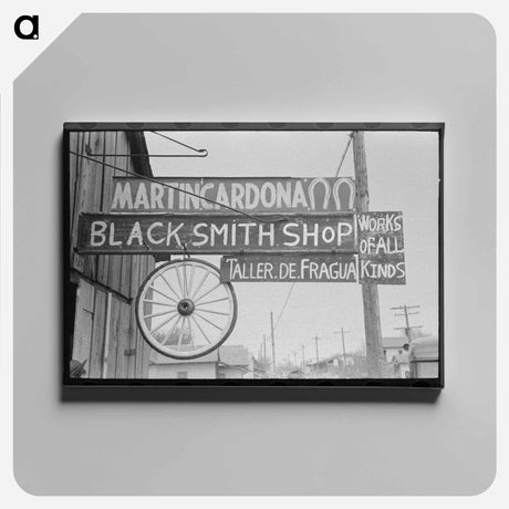 アートパネル-Blacksmith Shop, San Antonio
 - ラッセル リー Canvas.