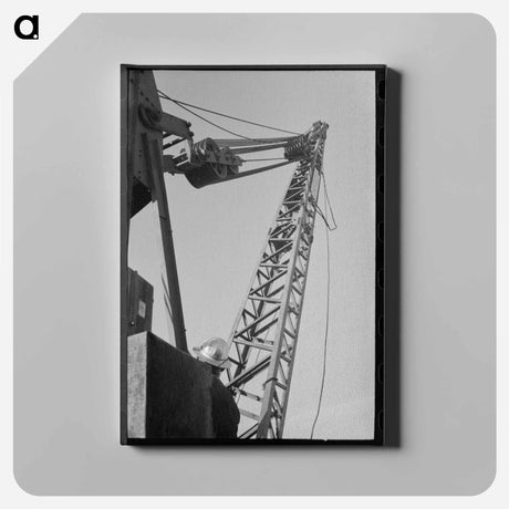 アートパネル-Shasta Dam Crane
 - ラッセル リー Canvas.