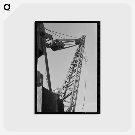 アートポストカード-Shasta Dam Crane
 - ラッセル リー Postcard.