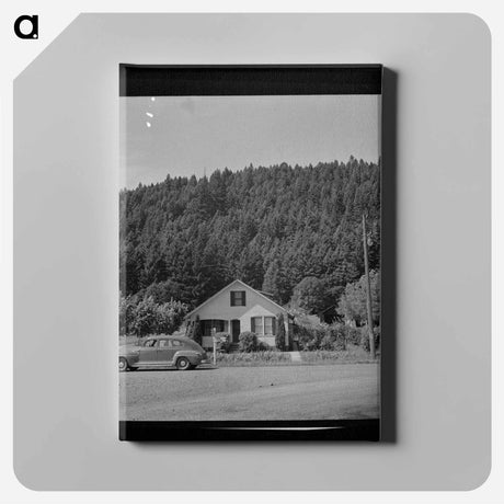 アートパネル-House in a Lumbering Center
 - ラッセル リー Canvas.