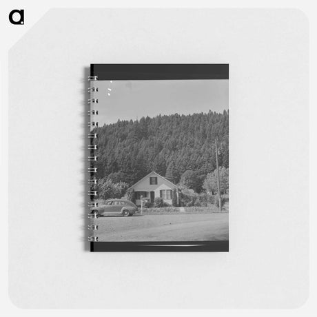 アートメモ帳-House in a Lumbering Center
 - ラッセル リー Memo.