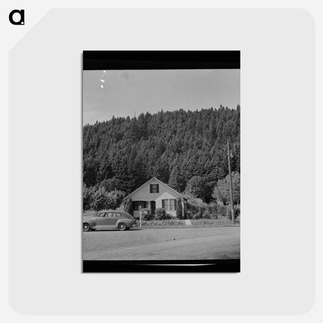アートポストカード-House in a Lumbering Center
 - ラッセル リー Postcard.