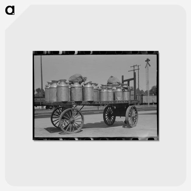 アートポストカード-Milk Train, Caldwell
 - ラッセル リー Postcard.