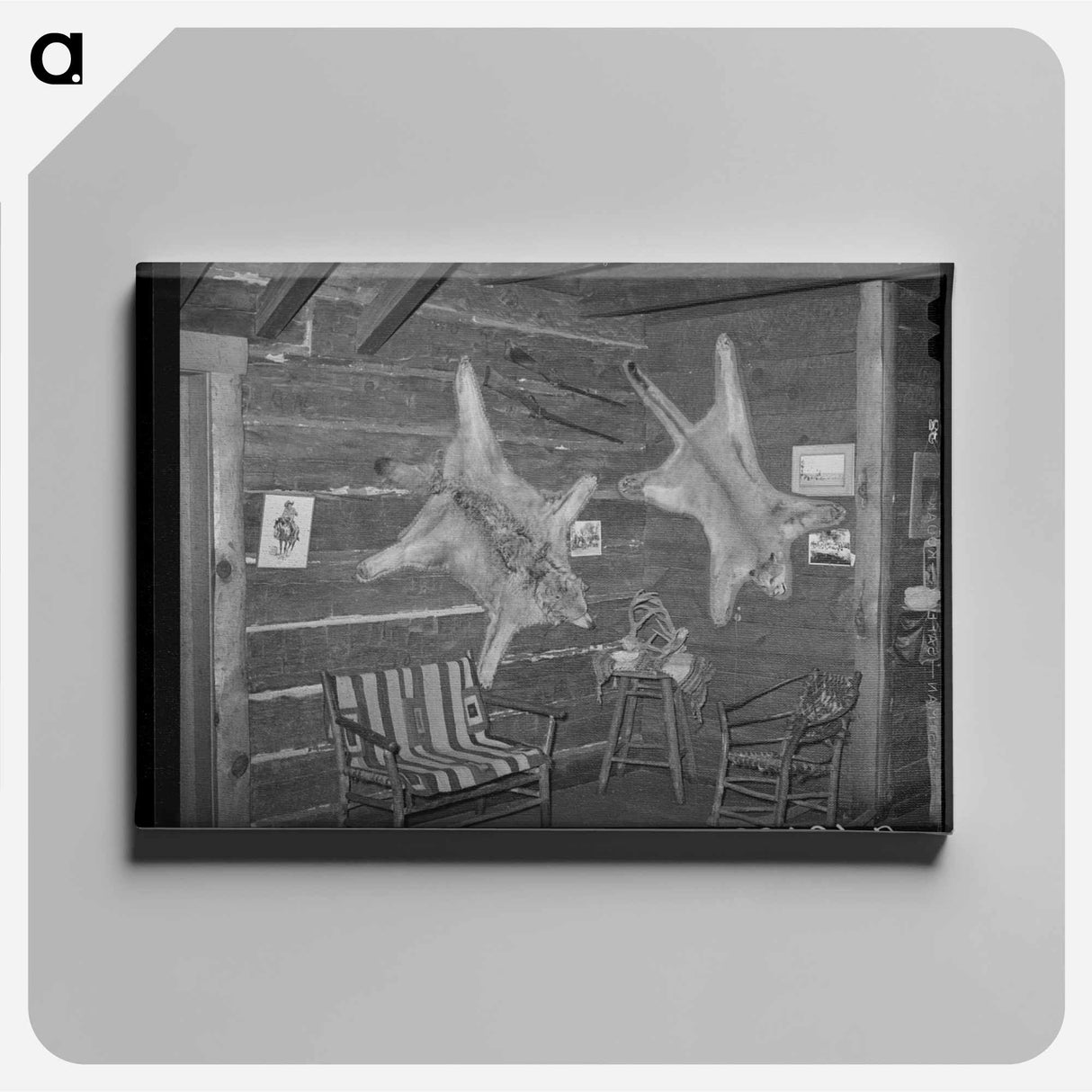 アートパネル-Navajo Lodge Interior
 - ラッセル リー Canvas.