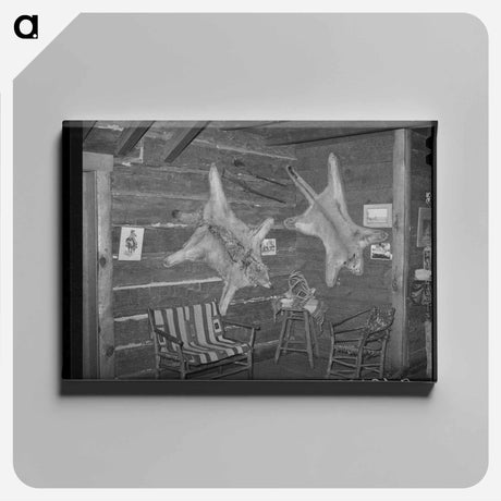 アートパネル-Navajo Lodge Interior
 - ラッセル リー Canvas.