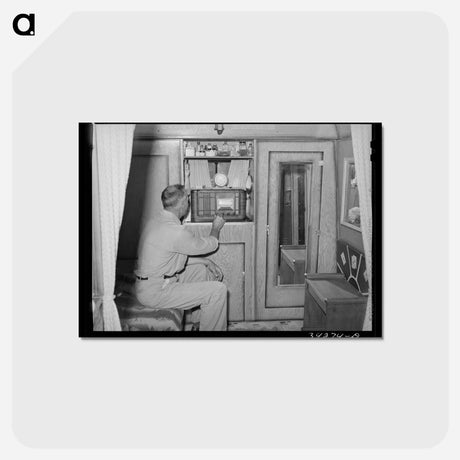 アートポストカード-Construction Worker's Trailer Home
 - ラッセル リー Postcard.