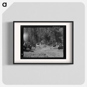 アートポスター-Oregon Logging Scene
 - ラッセル リー Poster.