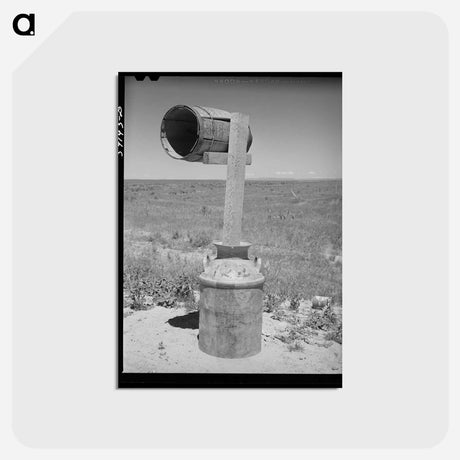 アートポストカード-Ranch Mailbox
 - ラッセル リー Postcard.