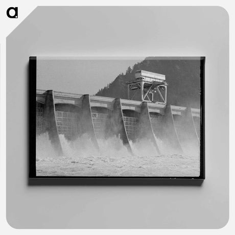アートパネル-Bonneville Dam Spillway
 - ラッセル リー Canvas.
