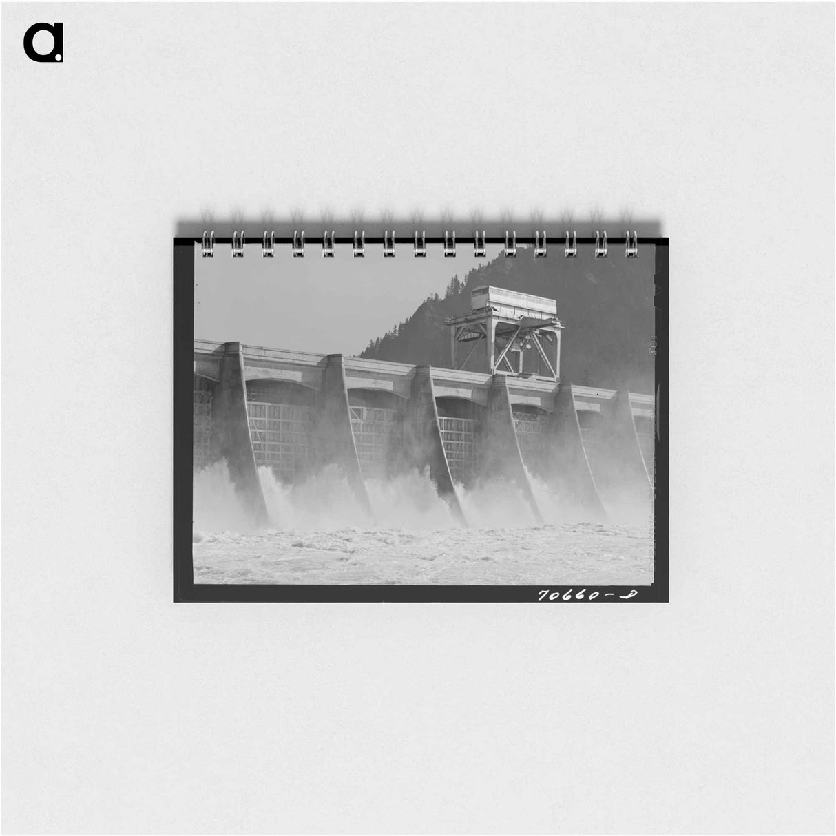 アートメモ帳-Bonneville Dam Spillway
 - ラッセル リー Memo.