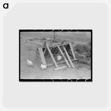 アートポストカード-Chicken Coop on a Sharecropper Farm
 - ラッセル リー Postcard.