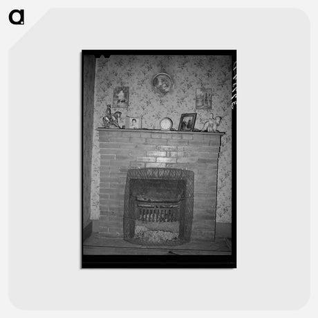 アートポストカード-Fireplace in Animas River Valley Home
 - ラッセル リー Postcard.