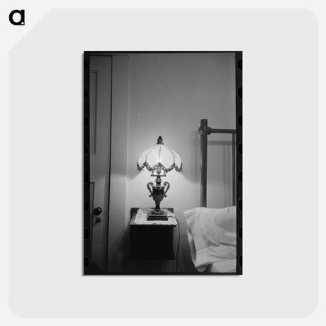 アートポストカード-Bedroom with Lamp
 - ラッセル リー Postcard.