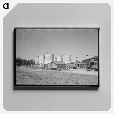 アートパネル-Farmers Leaving Liquid Feed Loading Station
 - ラッセル リー Canvas.