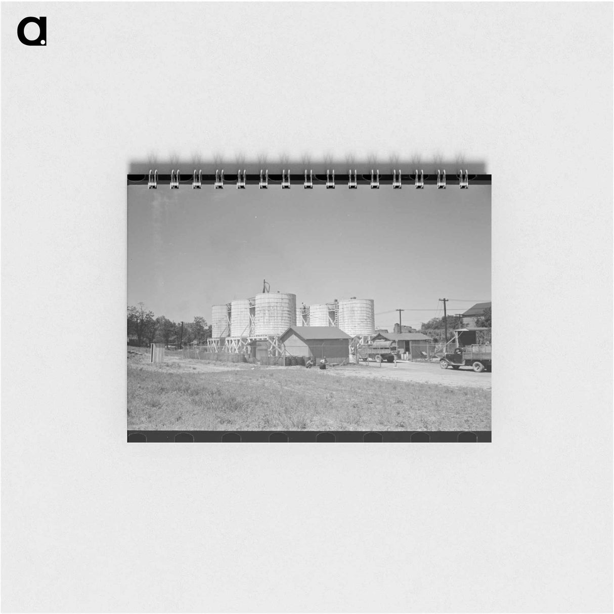 アートメモ帳-Farmers Leaving Liquid Feed Loading Station
 - ラッセル リー Memo.