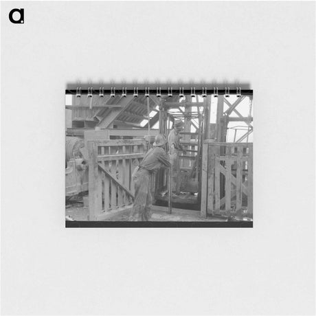 アートメモ帳-Miners Loading Drilling Equipment
 - ラッセル リー Memo.