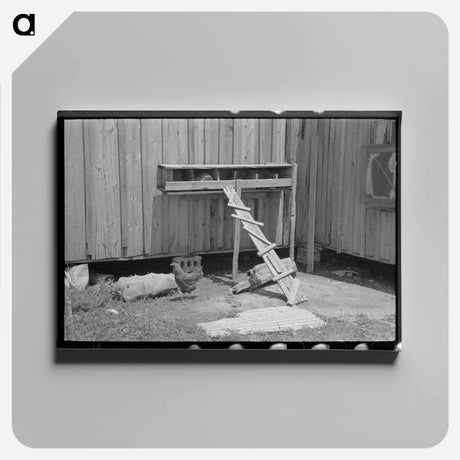 アートパネル-Sharecropper's Henhouse
 - ラッセル リー Canvas.