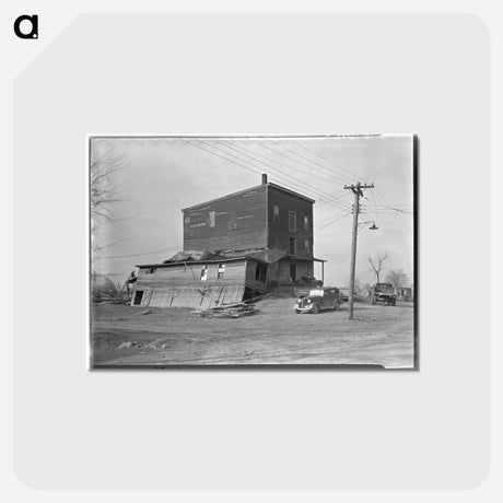 アートポストカード-Shawneetown Flour Mill
 - ラッセル リー Postcard.