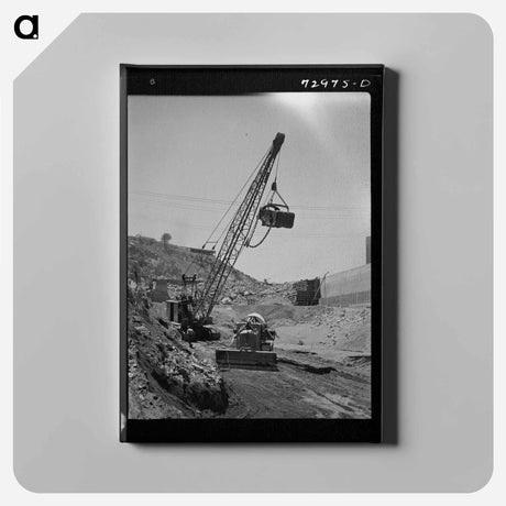アートパネル-Shasta Dam Excavation
 - ラッセル リー Canvas.