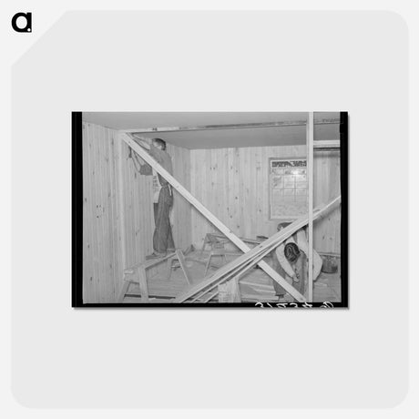 アートポストカード-House Erection
 - ラッセル リー Postcard.