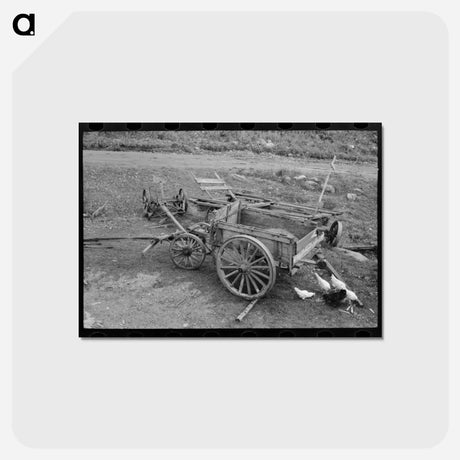 アートポストカード-Vermont Farm
 - ラッセル リー Postcard.