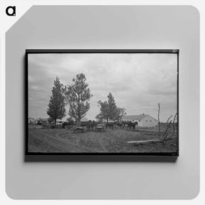 アートパネル-New Madrid County Scene
 - ラッセル リー Canvas.