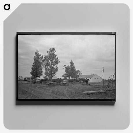 アートパネル-New Madrid County Scene
 - ラッセル リー Canvas.