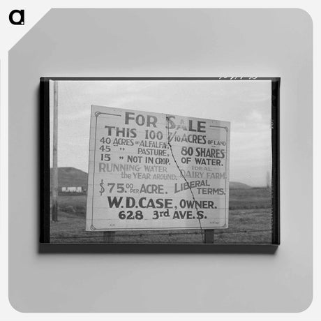 アートパネル-Farm for Sale, Malheur County
 - ラッセル リー Canvas.
