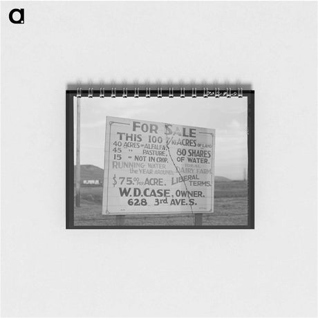 アートメモ帳-Farm for Sale, Malheur County
 - ラッセル リー Memo.