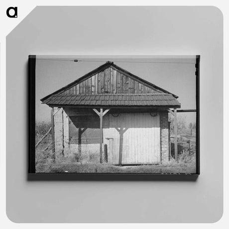 アートパネル-Bank of Old Virginia City
 - ラッセル リー Canvas.