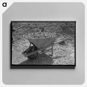 アートパネル-Wheelbarrow and Crushed Rock
 - ラッセル リー Canvas.