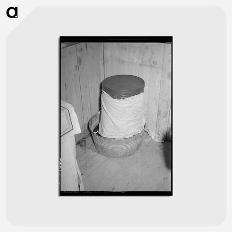 アートポストカード-Makeshift Refrigerator
 - ラッセル リー Postcard.