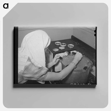 アートパネル-Pressure Canning Demonstration
 - ラッセル リー Canvas.