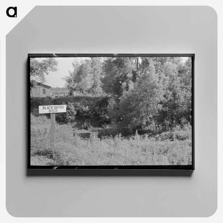 アートパネル-Black Bayou Ditch
 - ラッセル リー Canvas.