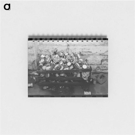 アートメモ帳-Oil Cans at Filling Station
 - ラッセル リー Memo.