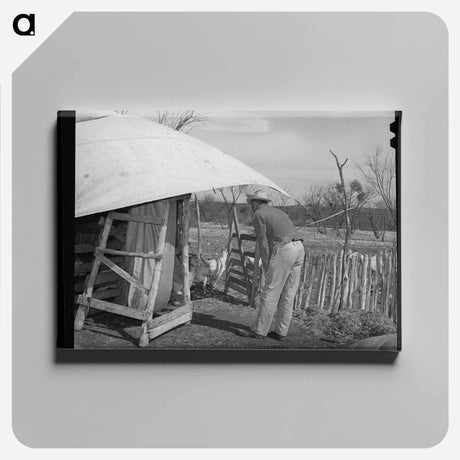 アートパネル-Kimble County Goats
 - ラッセル リー Canvas.