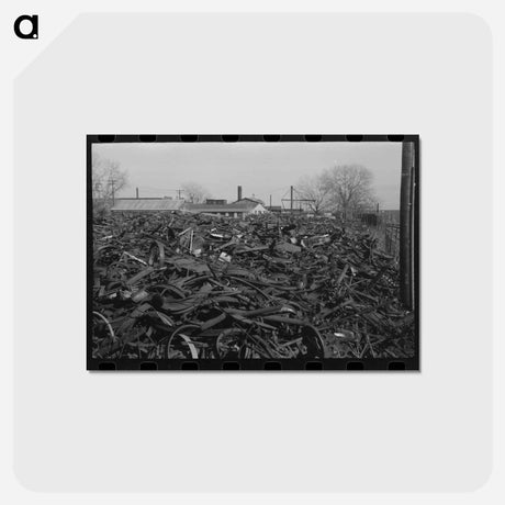 アートポストカード-Lotfull of Scrap Iron, Oklahoma City
 - ラッセル リー Postcard.