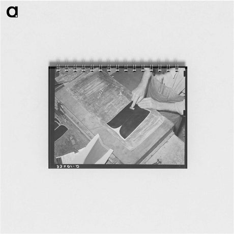 アートメモ帳-Sharecropper's Wife Cutting Fatback
 - ラッセル リー Memo.