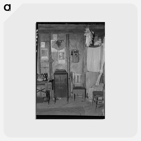 アートポストカード-Living Room, Charles Swanson Home
 - ラッセル リー Postcard.