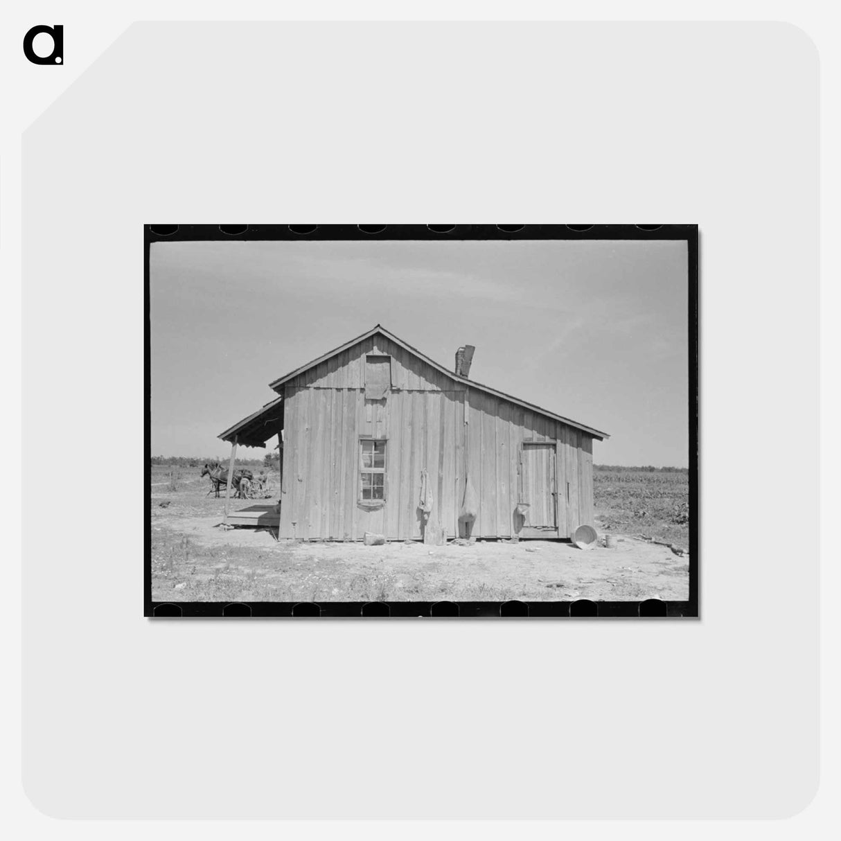 アートポストカード-Sharecropper's Cabin
 - ラッセル リー Postcard.
