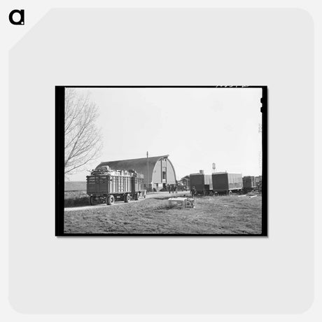 アートポストカード-FSA Mobile Camp Arrival
 - ラッセル リー Postcard.