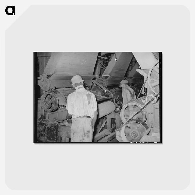 アートポストカード-Cotton Seed Oil Mill Worker
 - ラッセル リー Postcard.