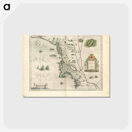 アートポストカード-Nova Belgica et Anglia Nova
 - ボストン公共図書館 Postcard.