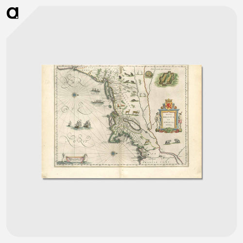 新ベルギーと新イングランド - ボストン公共図書館 Postcard.