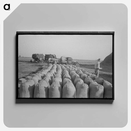 アートパネル-Rice Loading, Crowley, Louisiana
 - ラッセル リー Canvas.