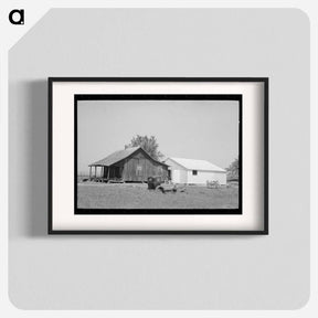 アートポスター-Front Porch of Sharecropper Cabin
 - ラッセル リー Poster.