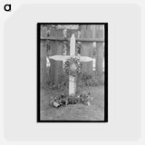 アートポストカード-Decorated Gravemarker
 - ラッセル リー Postcard.